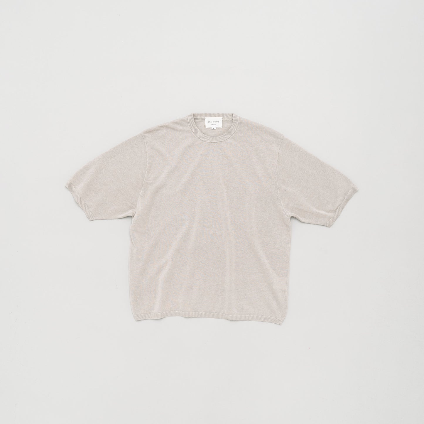 COTTON LINEN S/S KNIT TEE