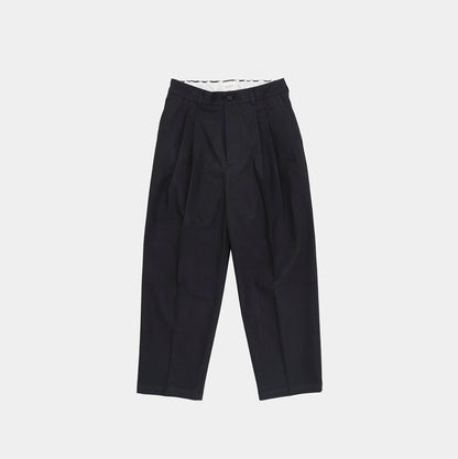 DEEP TUCK PRESSED PANTS