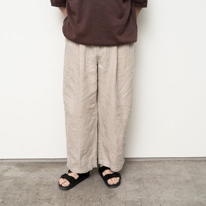 LINEN WIDE PANTS