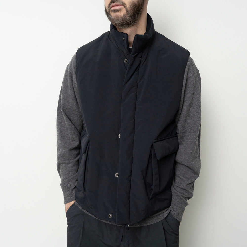 STAND COLLAR PADDED VEST