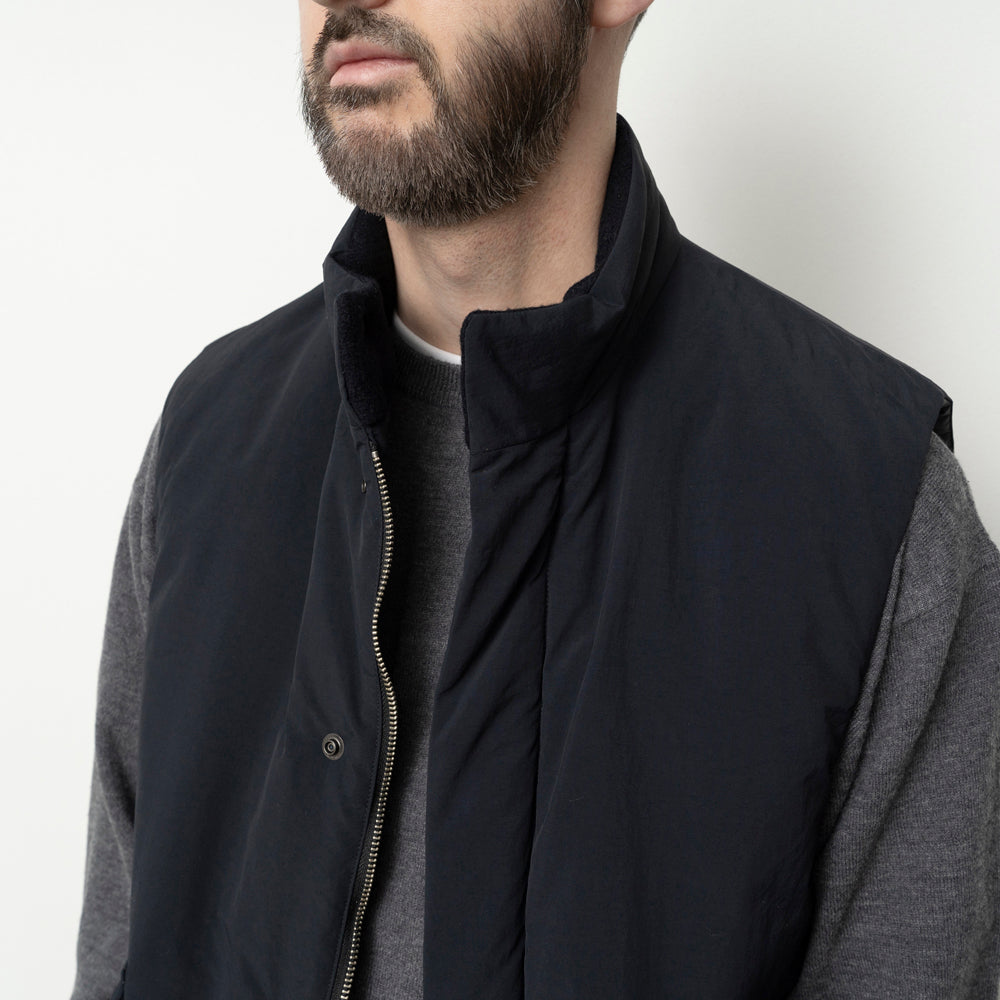 STAND COLLAR PADDED VEST