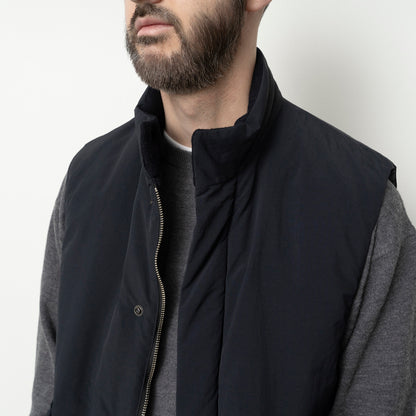 STAND COLLAR PADDED VEST