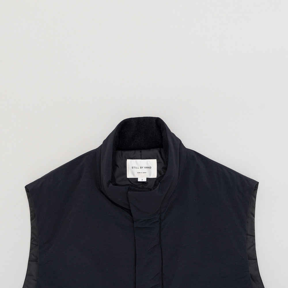 STAND COLLAR PADDED VEST