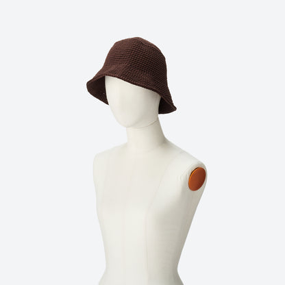 POLY HAND KNIT BUCKET HAT