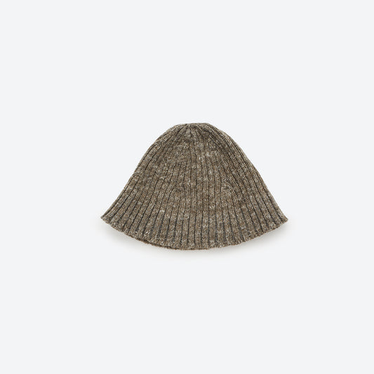 WOOL POLY LINEN BELL BEANIE