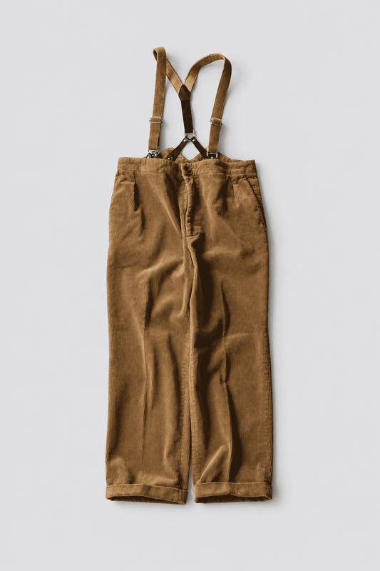 CORDUROY PANTS W / SUSPENDERS