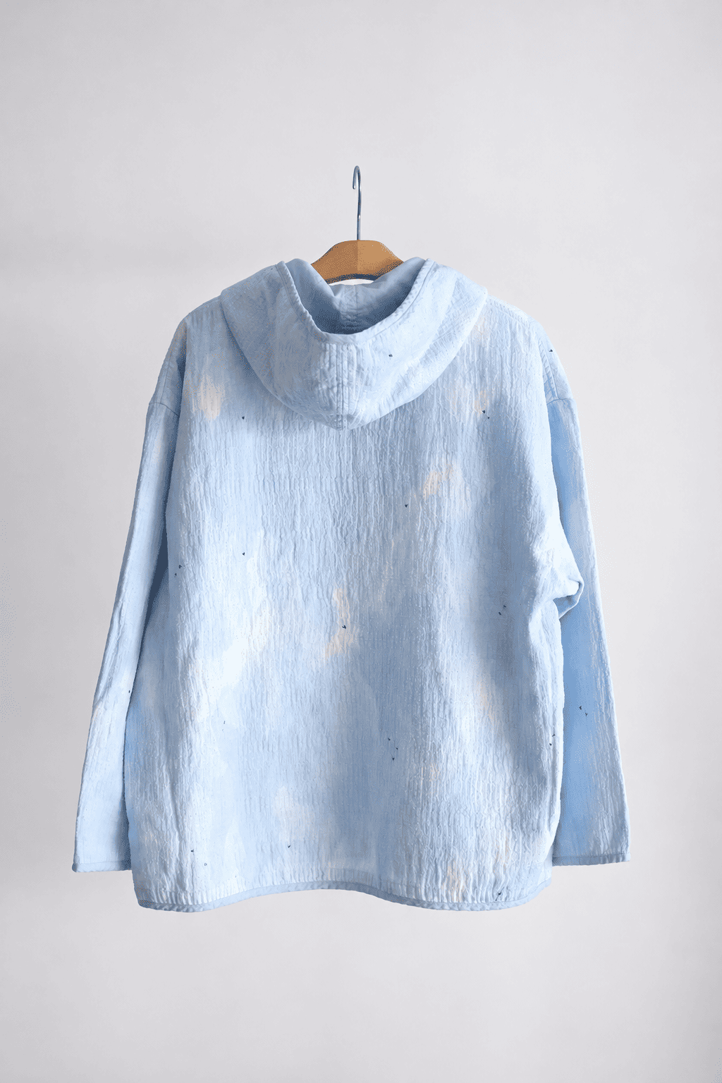 PAINTED SASHIKO WATERCOLOR ZIP UP PARKA