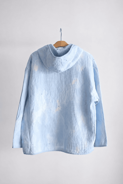 PAINTED SASHIKO WATERCOLOR ZIP UP PARKA
