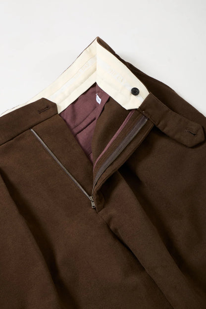 【予約商品】MOLESKIN PLEATED TROUSERS