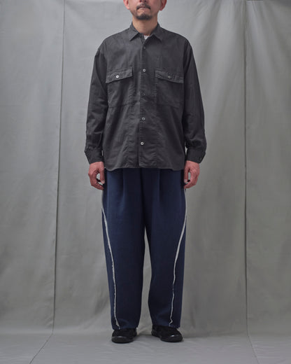 HAKEEM TWIST TROUSERS "TOP NAVY"