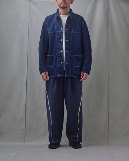 HAKEEM TWIST TROUSERS "TOP NAVY"